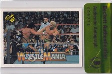 Don Muraco Signed 1990 Classic WWF Wrestlemania Card #59 BAS COA w/ Donald Trump