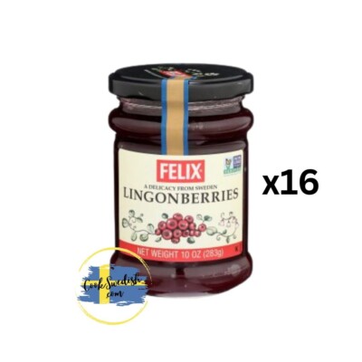 Felix Lingonberries, 10oz (2 Cases - 16 total jars)