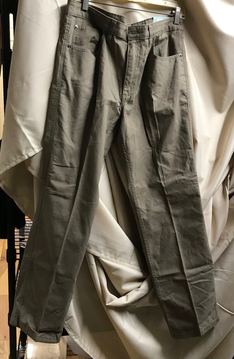 Magellan Outdoors Men's Heritage 5 Pocket Pants Shitake Color Sz