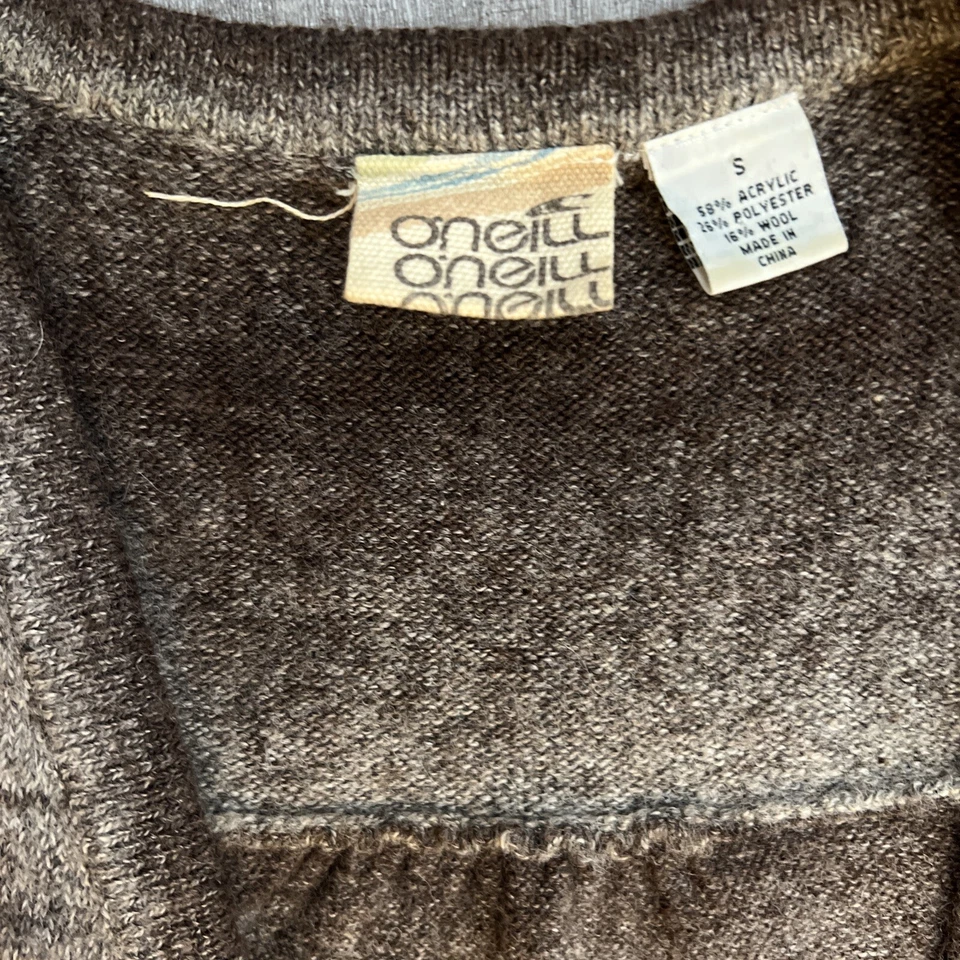 Cárdigan Suéter Oneill Talla S Ombré Cinturón Playa Y2K Boho Surf Space Dye Taupe Foto 3 de 4