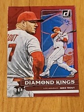 Panini Donruss Diamond Kings MIKE TROUT Red 2022 Los Angeles Angels Baseball
