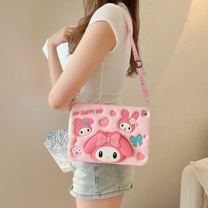 My Melody Silica Gel Soft Plus Lanyard Bracket TabletCase For