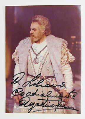 Opera Music - Bass Autograph Agostino Ferrin - 1980 ca.