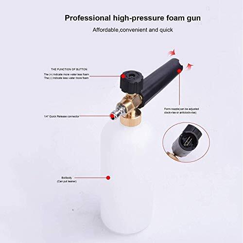 Stone Banks 2-in-1 Snow Foam Lance, 1L Adjustable Foam Cannon Soap Dispenser - Picture 4 of 5