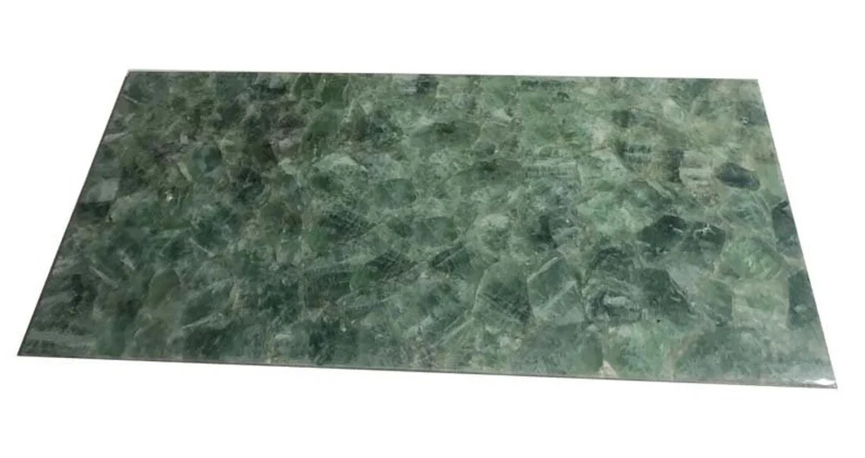 Marble Resin Coffee Table Top Green Fluorite Patio Table from Vintage Crafts - Image 2 of 4