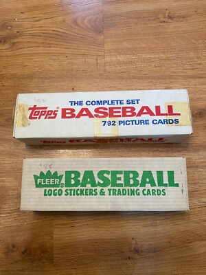 1988 Topps and 1988 Fleer Complete Baseball Card Sets Clean and Sharp! Good Sets