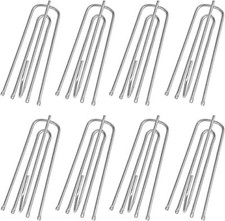 PINCH PLEAT CLIPS Chrome Metal Curtain Tape Deep Clip Prong Goblet Hooks Short