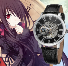 Nuevo reloj mecánico Tokisaki Kurumi moda anime dibujos animados DATE A LIVE