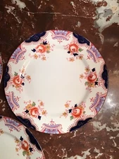 Sampson Bridgwood & Son DAWLISH  Anchor China (Qty3) 7 In Dessert/Salad Plates
