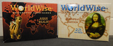 World Wise Geography Card Games - Asian Realm  European Edition Lot