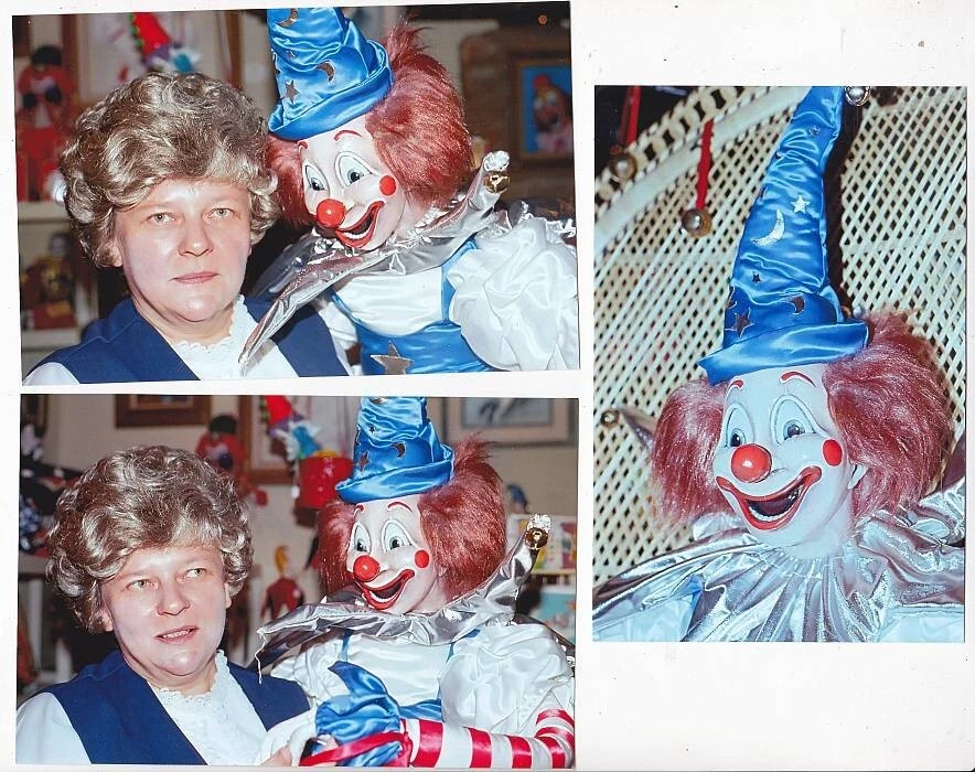 1982 年电影 POLTERGEIST 中的小丑木偶的六个原装 35 毫米底片。 — 第 2/2 张图片