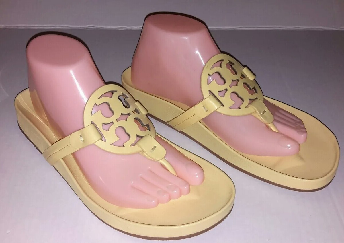 NWOT TORY BURCH MILLER CLOUD SANDAL BUTTER YELLOW WOMEN'S