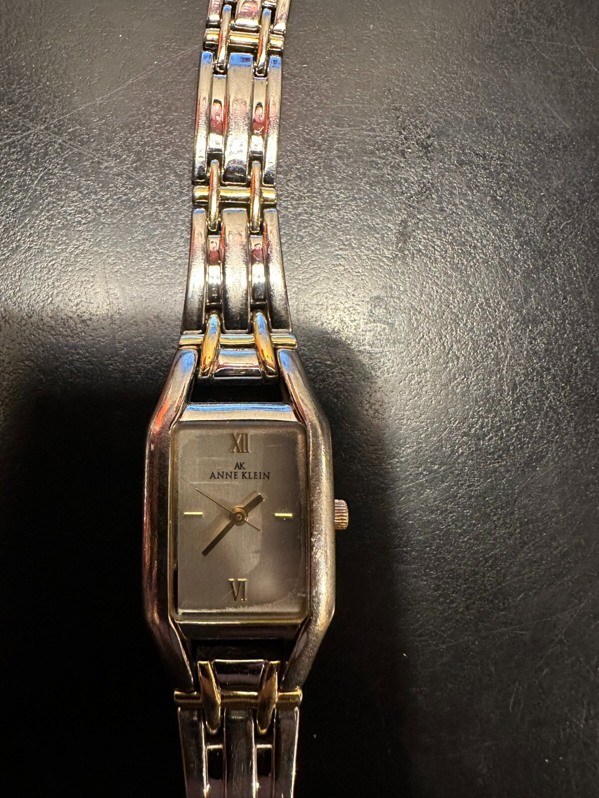 Anne Klein watch rectangular Silver Tone Stainles… - image 1