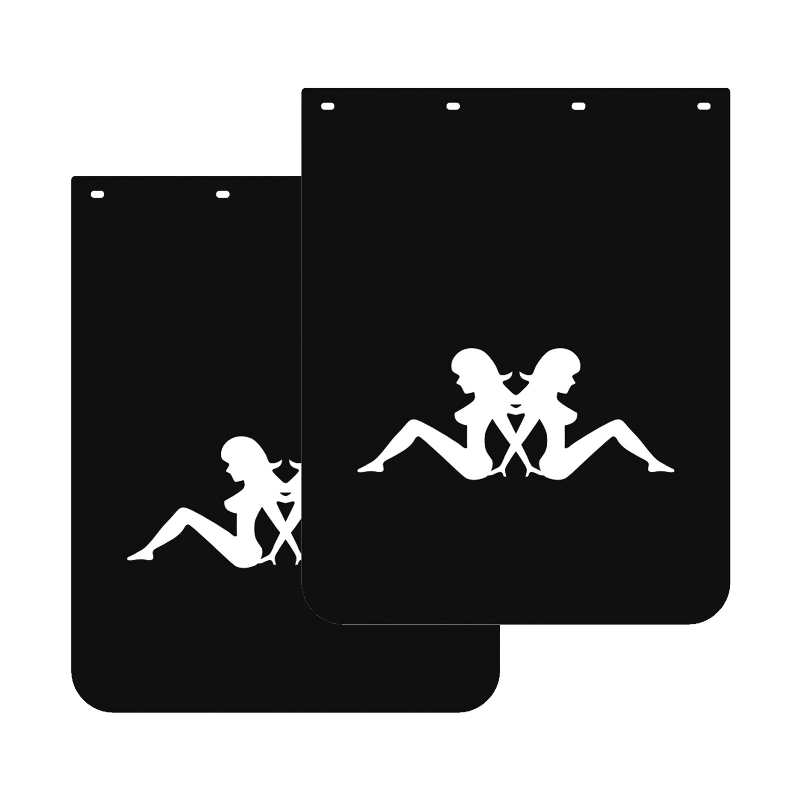 Heavy-Duty Black Mud Flaps 24x30x1/5