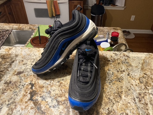 Nike Air Max 97 Blue Nebula Black 921826-011 Men's Size 10 New Rare