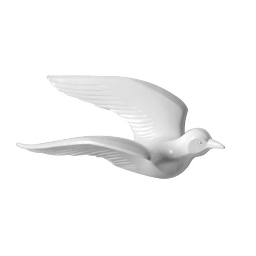 4PC Modern 3D Resin Seagull Bird Sculpture Mural Wall Art Hanging