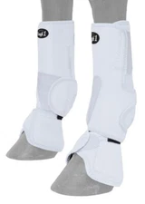 Horse Protective Sport & Bell Boots Combination in 1 - Vented - White - Medium
