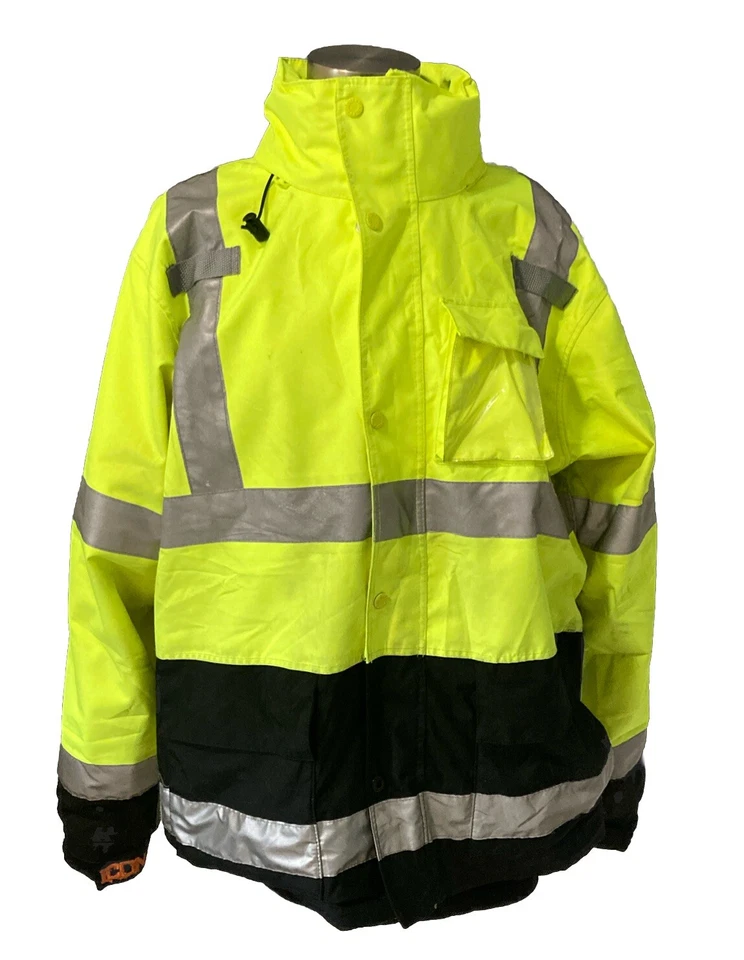 Tingley Emergency Response Jacket W/ Fleece Liner Colorblock Hi-Vis Size Large - Image 2 of 4