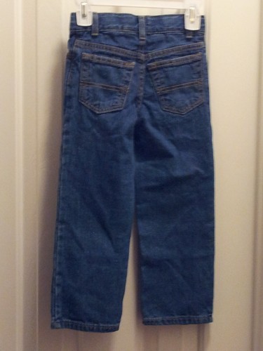 Relaxed Jeans Boys Size 4 Slim Medium Stone Wash Blue Adjustable Waist Soft NEW - Picture 6 of 9