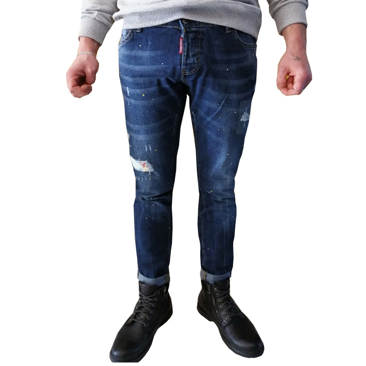 DSQUARED2 - Slim Men's Jeans - S74LB0238 S30309 - Blue | eBay