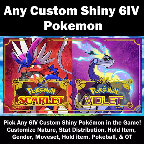 Pokemon Scarlet & Violet Shiny Pokemon 6IV