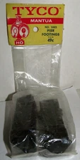 Tyco Speedways Pier Footings #S882, Black set of 2 MIP