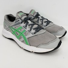 ASICS Gel-Contend 5 Kids Girls Running Sneakers Shoes Gray Green Size 5.5 READ