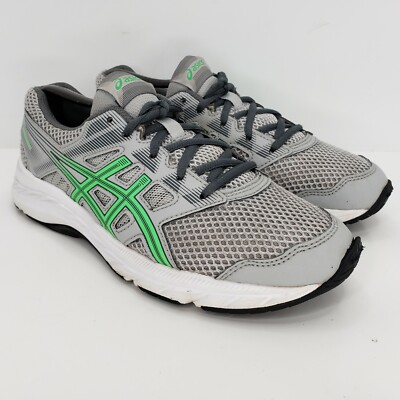 ASICS Gel-Contend Kids Girls Running Sneakers Shoes Gray Green