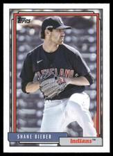2021 Topps Update Series - 1992 Topps Redux #T92-18 Shane Bieber