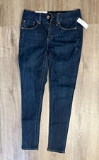 Seven7 Womens TummyLess High Rise Skinny Jeans, McKay Blue Size 2