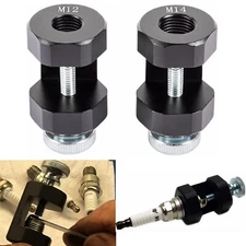 Matte Black 12mm & 14mm Aluminum Engine Spark Plug Caliper Gapper Gapping Tool