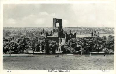 Leeds Yorkshire Kirkstall Abbey England OLD PHOTO