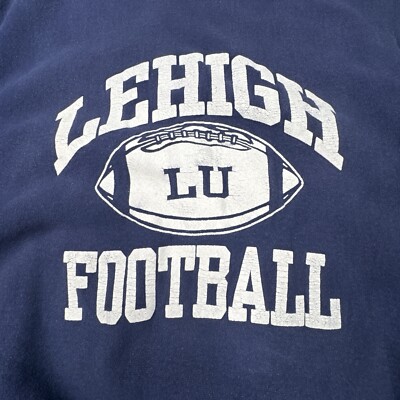 VTG Lehigh Univ Football Sweatshirt Mens XL Reverse Weave USA 80s 