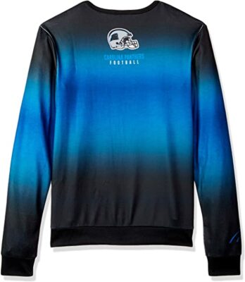 NFL Team Apparel Carolina Panthers Ugly Sweater, Large (L), Black/Blue  Gradient