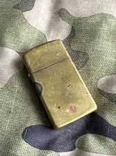 1932 1987 Commemorative Bottom Stamp Vintage Zippo Slim Lighter - Solid Brass