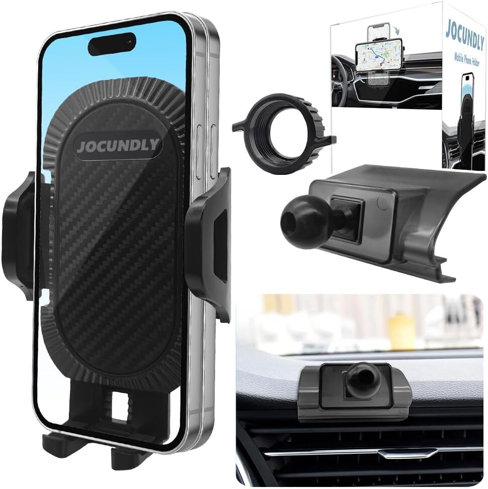 Car Phone Mount 2020 2024 Audi Q7 SQ7 Thick Case Friendly Mobile Phone Holder-image