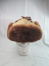 Vintage LL Bean Trapper Ear Flap Winter Hat Fleece Lined Size XL Freeport Maine
