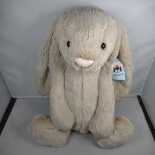 BNWT Jellycat - Bashful Beige Bunny - Large Plush Soft Toy 15" NEW Rabbit Gift
