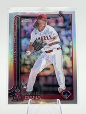 Caden Dana 2025 Topps Chrome Refractor Rookie RC Los Angeles Angels