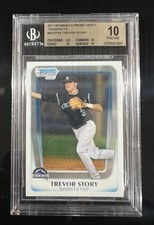 2011 Bowman Chrome Draft Prospects #BDPP84 TREVOR STORY RC BGS 10 PRISTINE Pop 4