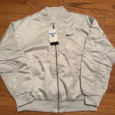 Sample Nike Sportswear  Reversible Bomber Jacket Bone Women's Sz Medium DV7876