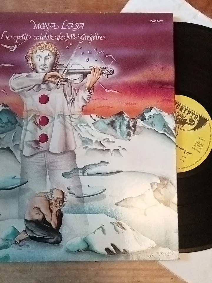 LP 33 TOURS MONA LISA LE PETIT VIOLON DE MONSIEUR GREGOIRE CRYPTO  FRENCH PROG  - Photo 3/4