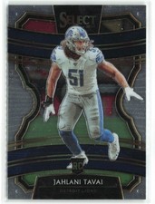 Jahlani Tavai RC 2019 Panini Select Detroit Lions #69