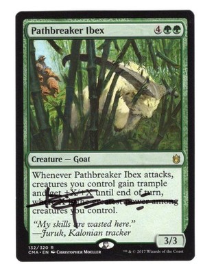 MTG Pathbreaker Ibex Commander 2015 Regular Card, Autographed
