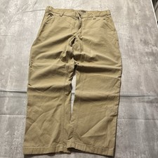Carhartt Mens Relaxed Fit Work Pants Beige 38x30 Cotton Blend Utility