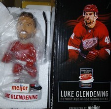LUKE GLENDENING DETROIT RED WINGS BOBBLEHEAD PRESENTED BY MEIJER 10/18/17 - #BL1