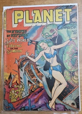 Planet Comics #67 Fiction House Whitman Cover Golden Age 1952 Sci Fi
