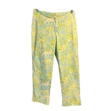 Lilly Pulitzer Size 2 Vintage 90's zoo safari animals capri pants Resort Cruise