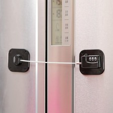 YEYA Upgraded Refrigerator Door Lock with Combination for Adults, Lock for Fr...