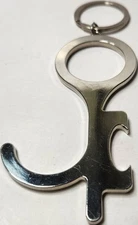 Germ Key "No Touch" Multi-tool Keychain/Keyring (5.25") Heavy Duty 